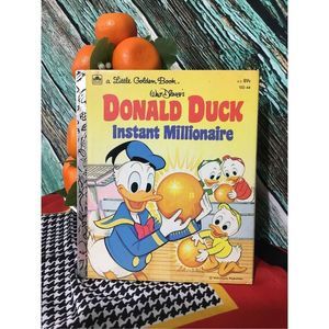 1978 Walt Disney’s Donald Duck Instant Millionaire Hardback Book 🦆